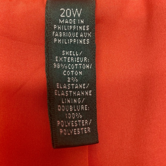 Ralph Lauren Orange Blazer Tailored Suit Jacket W 20W Gold Buttons Pockets - Picture 3 of 15